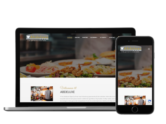 Eksempel på nettside til kr 25 000